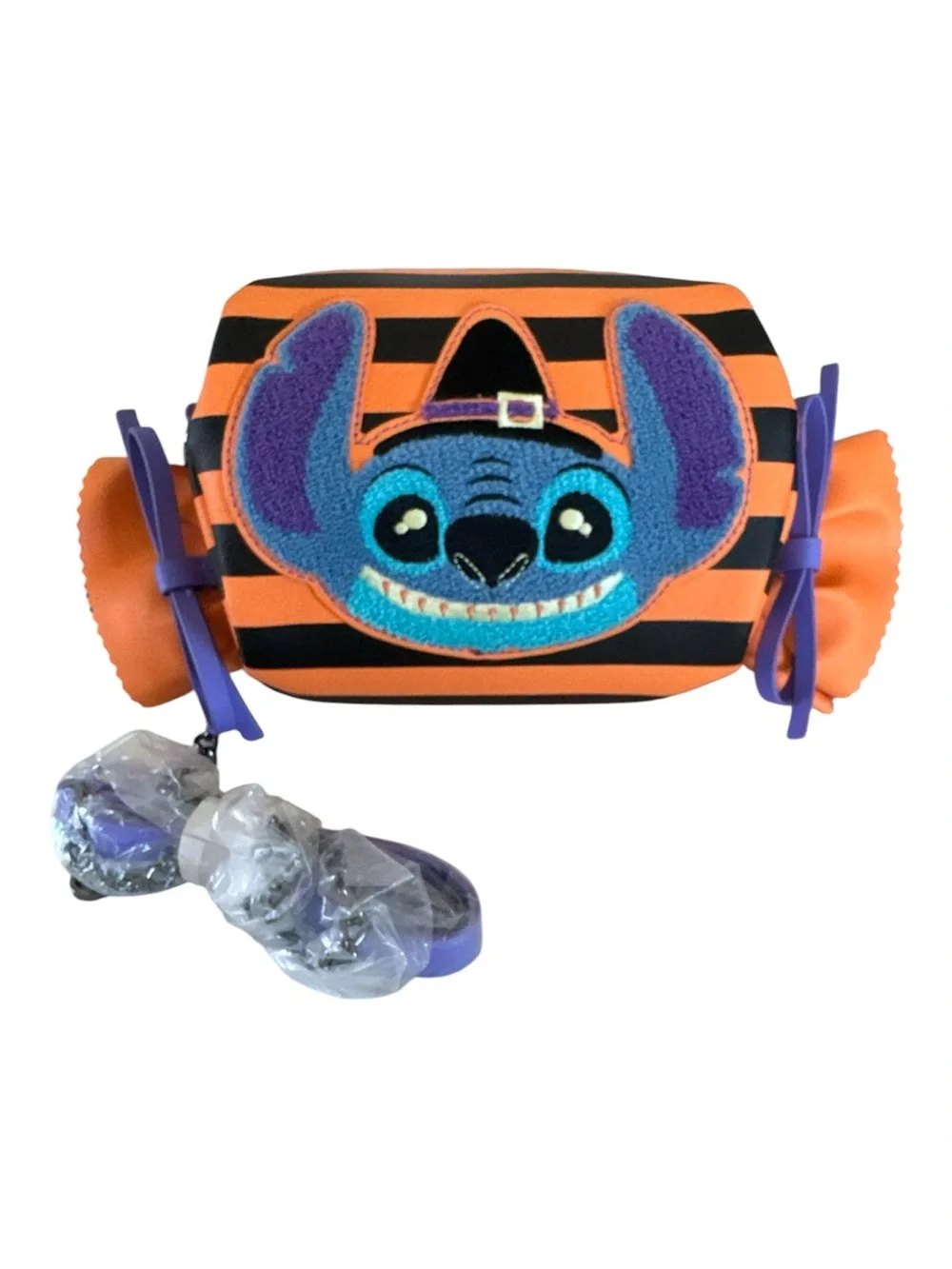 Loungefly Disney Lilo & Stitch Halloween Candy Wrapper Crossbody Bag NWT